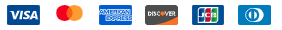 Accepted payment methods: Visa, Mastercard, American Express, Discover, JCB, Diners Club